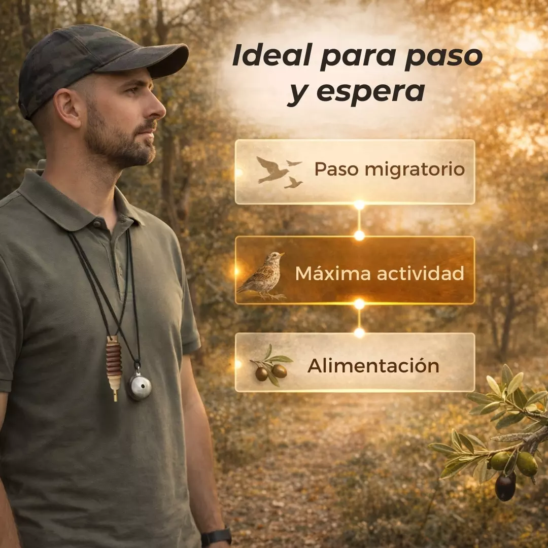 Reclamo de zorzal ideal para paso migratorio y espera