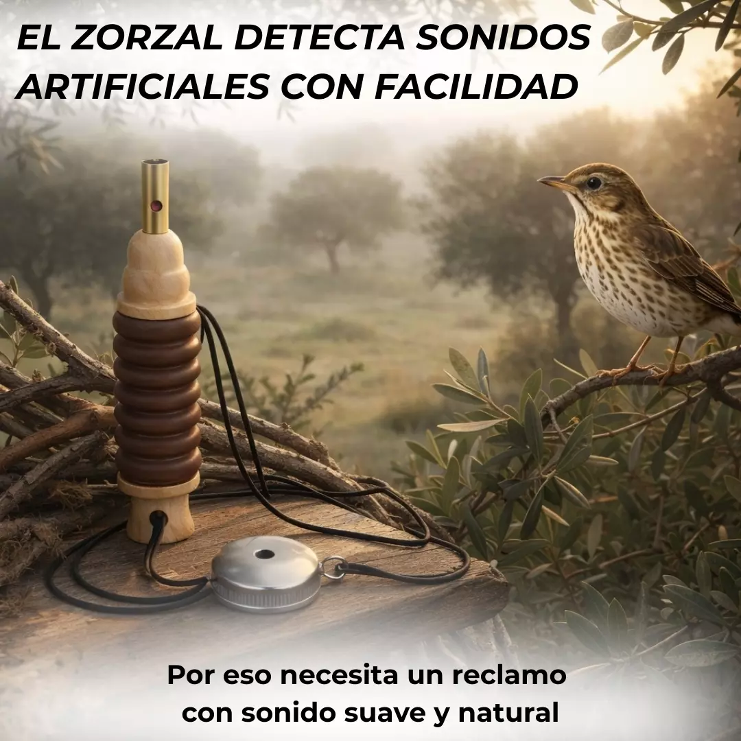 Reclamo de zorzal con sonido natural y realista