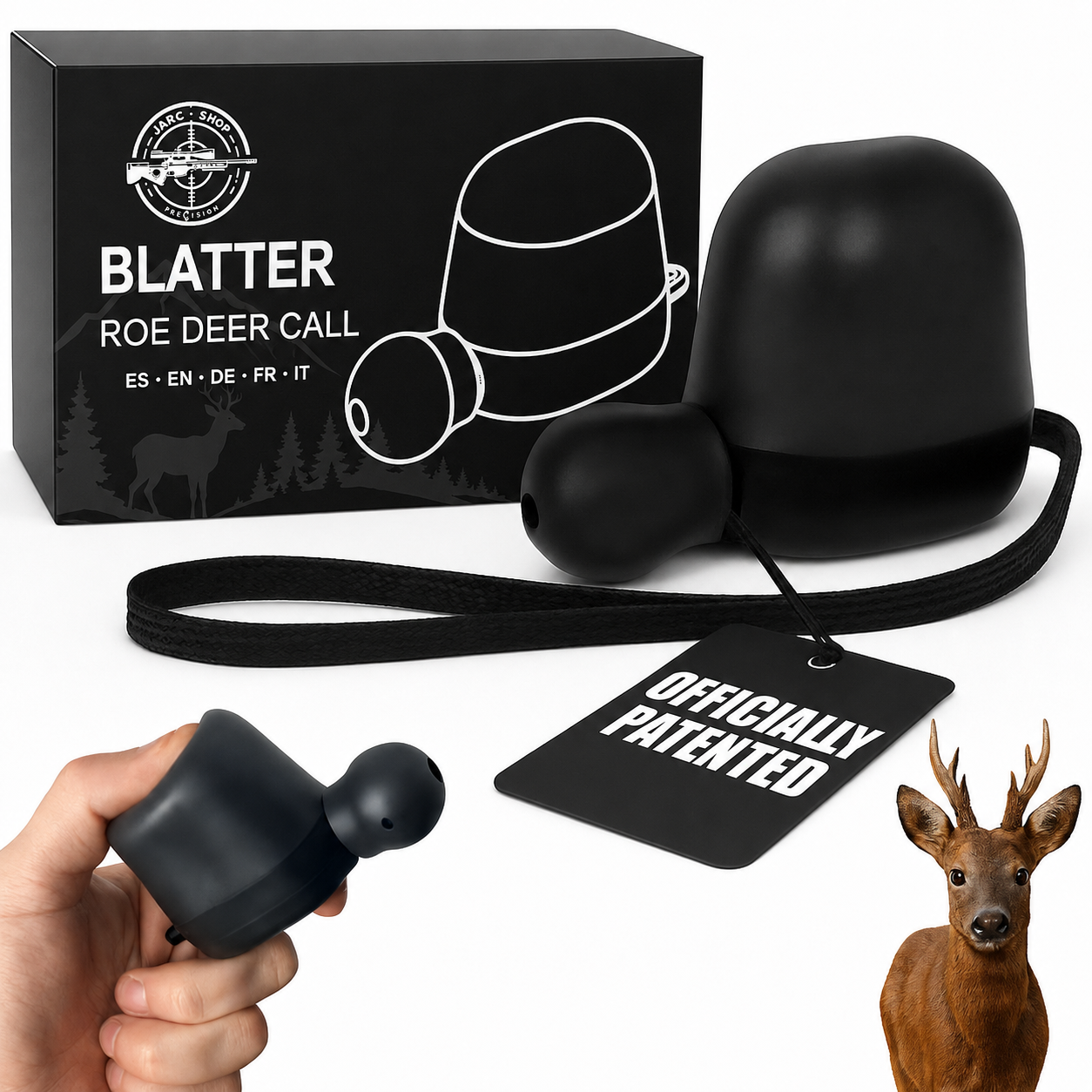 Original Reclamo para Corzo en celo | Reclamo manual para corzos con sonido realista