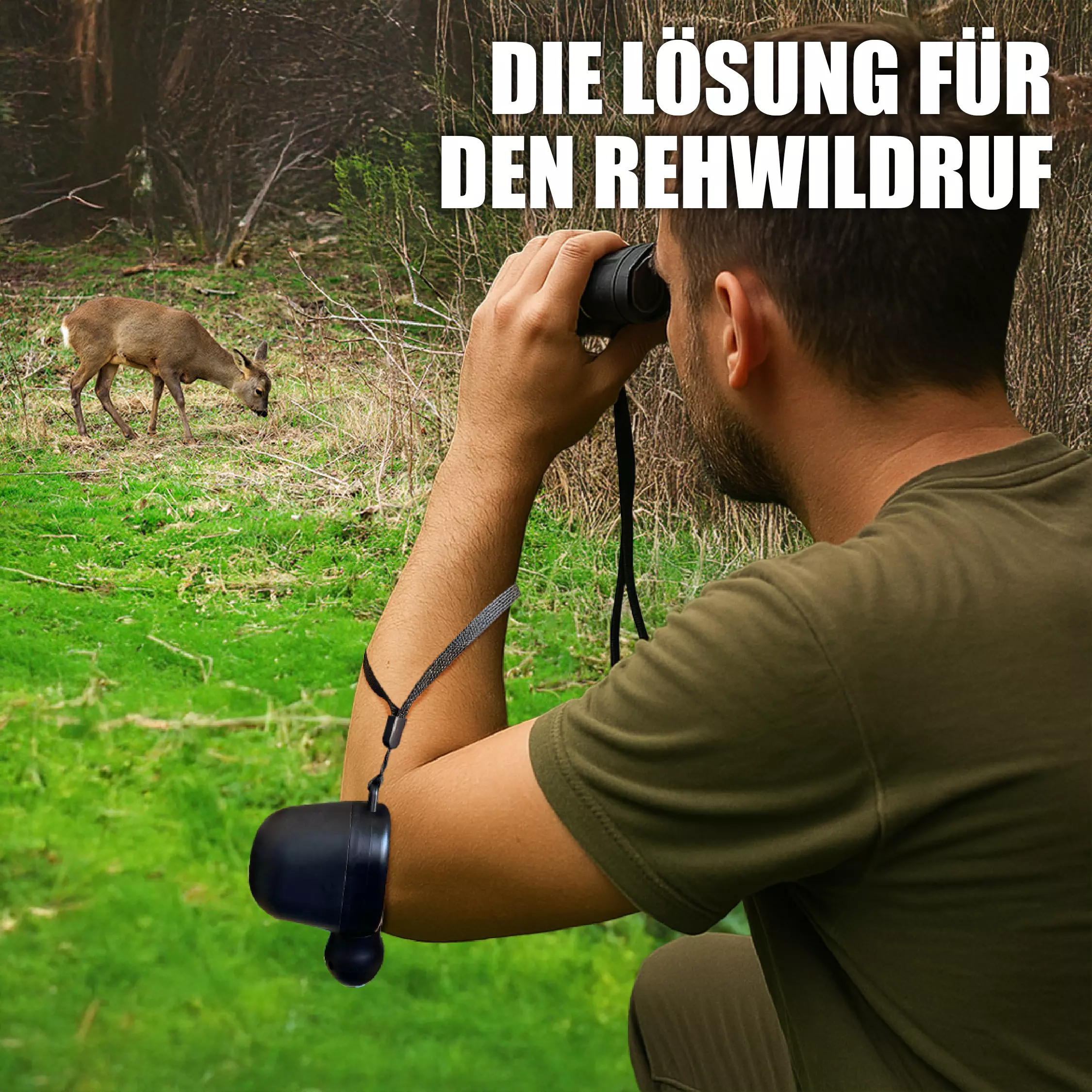 Original Buttolo Rehblatter mit natürlichem Rehwild-Lockruf